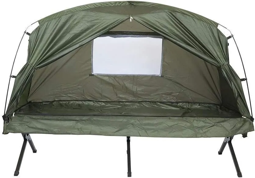 Tent Outdoor Supplies Single-Layer Double-Handed Tent 4-Person Tent Camping Field Camping Beach Travel Tent for Backpacking