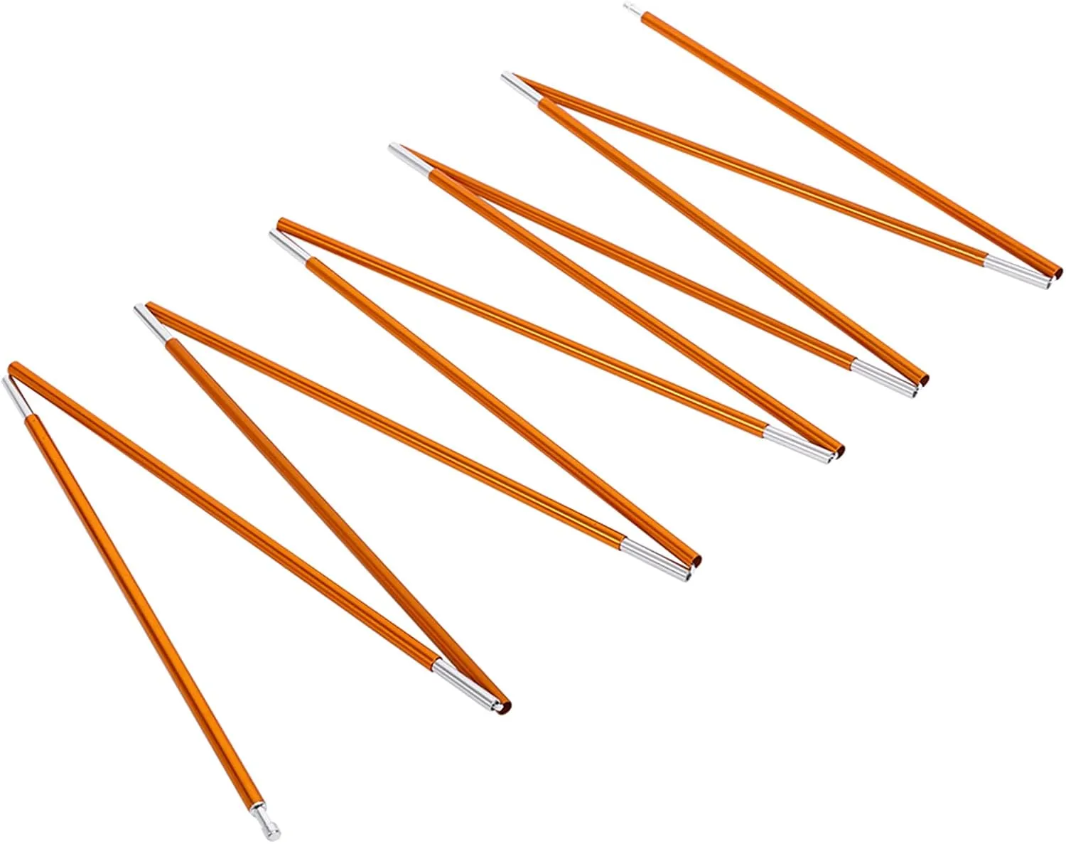 Tent Pole Repair Kit, Tent Poles Replacement Tent Supporting Rod 2Pcs Aluminium Alloy Tent Rod for Hiking Camping