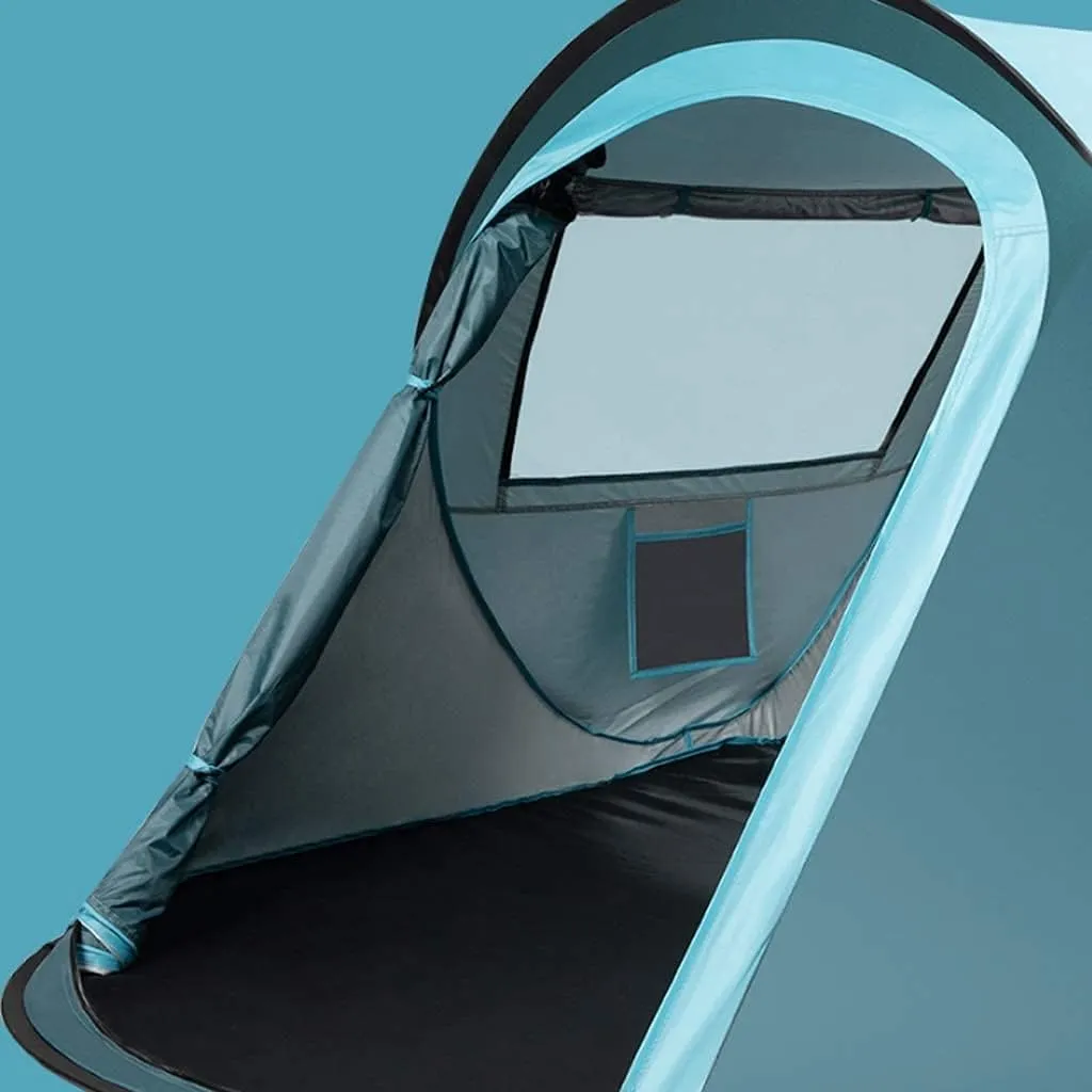 Tents for Camping Beach Tents Camping Tent for 3-4 Person 2 Door 2 Mesh Windows Portable Instant Tent Automatic Tent for Hiking Outdoor Tent Family Tents for Camping Hiking Traveling