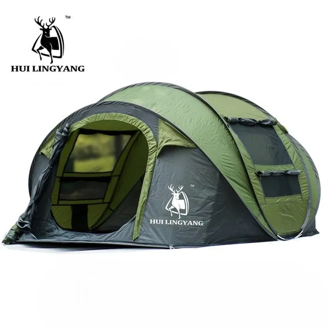 throw Large camping throwing pop 3-4persons beach up tent!outdoor large HLY waterproof space speed Risk-free returns open Best-in-class automatic tent windproof
