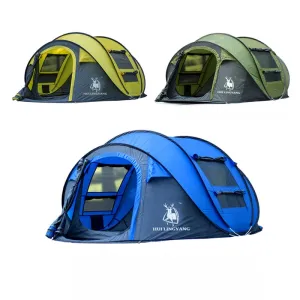 throw Large camping throwing pop 3-4persons beach up tent!outdoor large HLY waterproof space speed Risk-free returns open Best-in-class automatic tent windproof