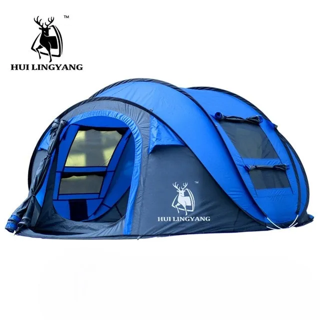 throw Large camping throwing pop 3-4persons beach up tent!outdoor large HLY waterproof space speed Risk-free returns open Best-in-class automatic tent windproof