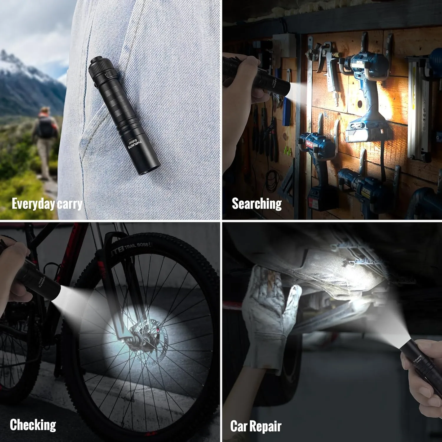 ThruNite Saber 659 Lumens AA Flashlight Rechargeable, High Performance SST20 LED EDC Light (Neutral White)