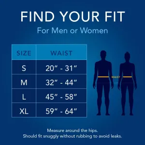 TotalDry Ultimate X-Plus - Fitted Incontinence Briefs Adult Diapers – Plastic Backed Ultra Absorbent Overnight Bladder Control for Women & Men - FSA HSA Approved - Medium