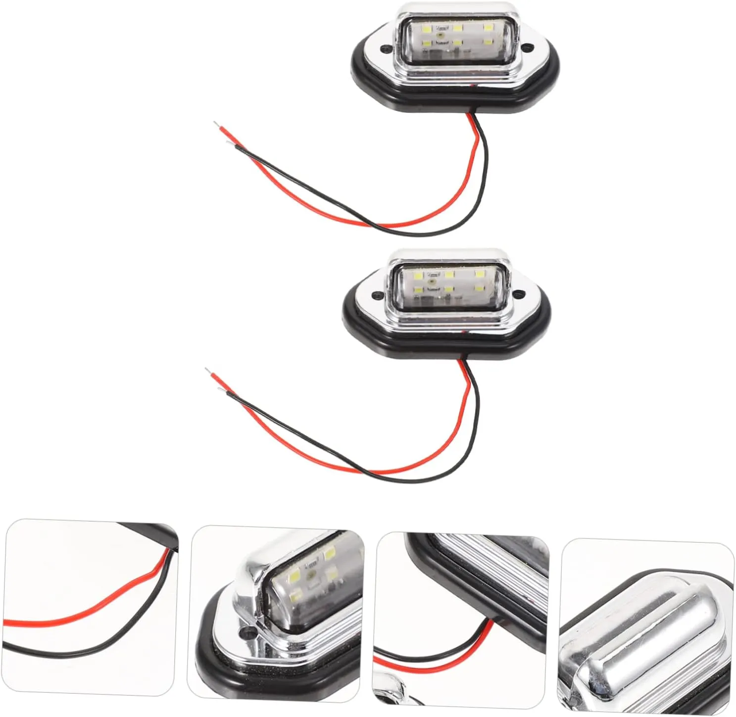 Totority 2sets Marine Led Boat Light Stern Navigation Lamp Led Marine Trailer Lights Ocean High Visibility for Safety 2pcs*2