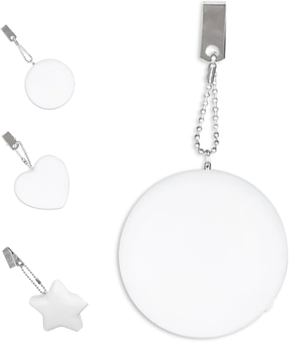 Touch Activated Purse Light Handbag Light, Purse Light Handbag Light, Glow Heart for Purse, LED Automatic Sensor Glowing Heart Shaped Handbag Lights,LED Touch Activated Purse Light (Round)