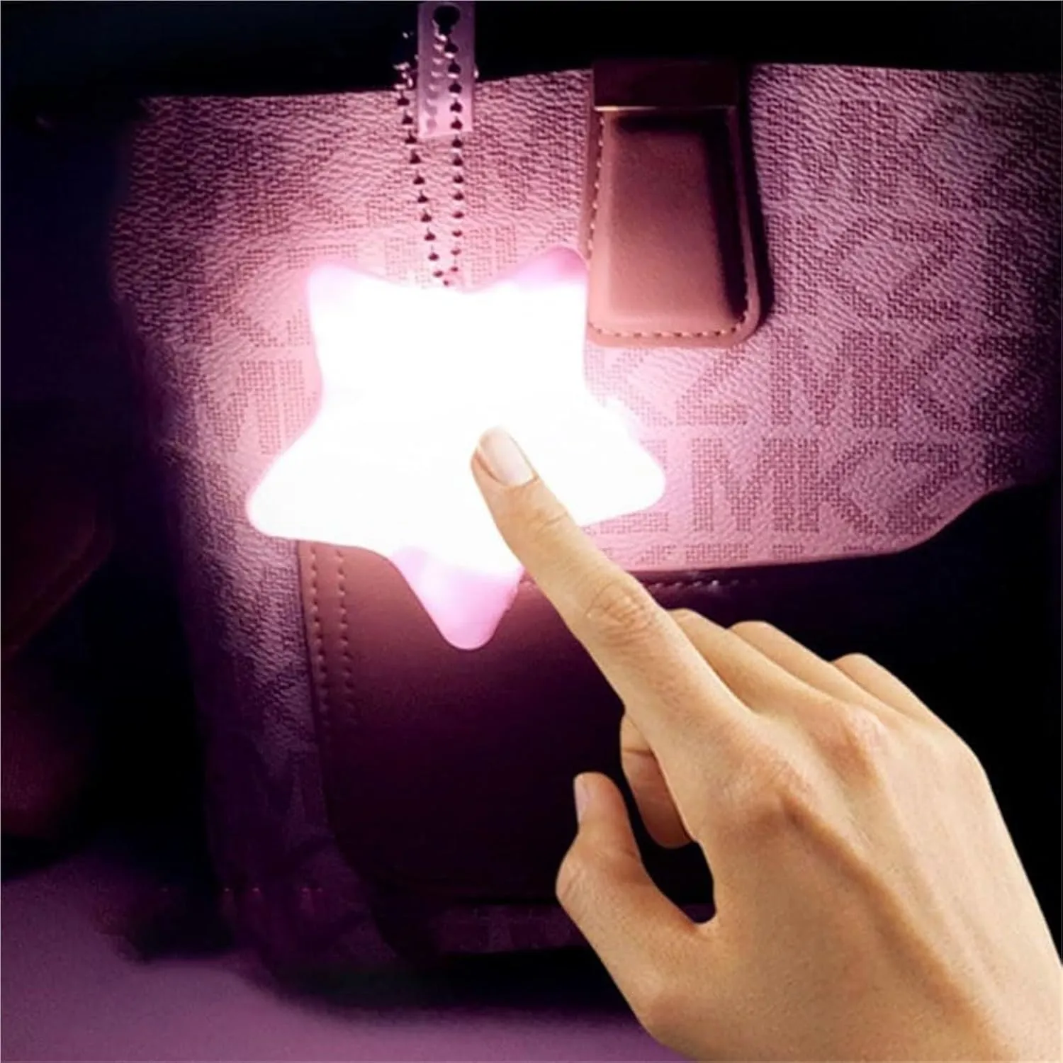 Touch Activated Purse Light, Purse Light Handbag Light, Heart Purse Light, Purse Light with Automatic Sensor, Small Portable Glow Purse Light, Mini Touch Purse LED Lamp (d*2pc)