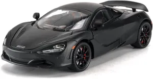 Toy Cars McLaren 720s Roadster Model 1/24 Black Alloy Collectibles Die-cast Vehicles with Sound and Light