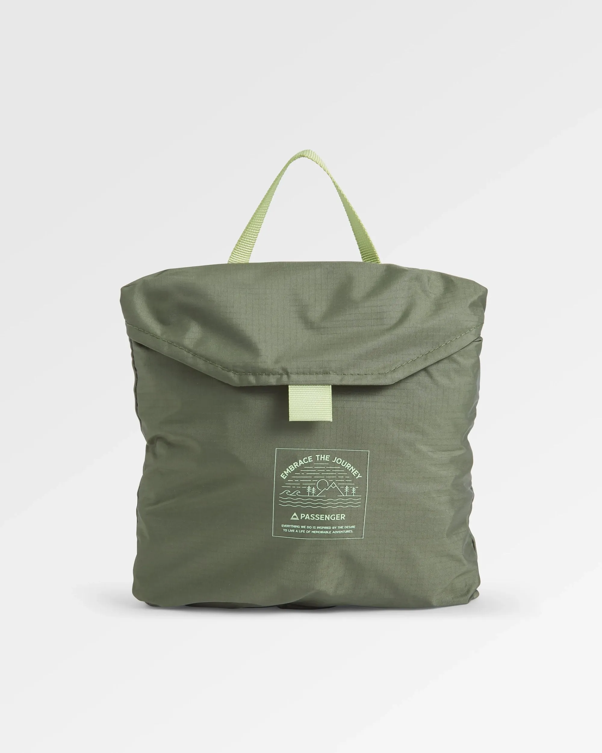 Trail Light Recycled Packable Backpack - Khaki Green