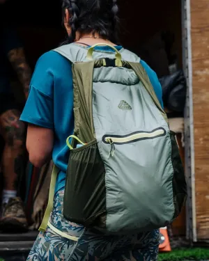 Trail Light Recycled Packable Backpack - Khaki Green