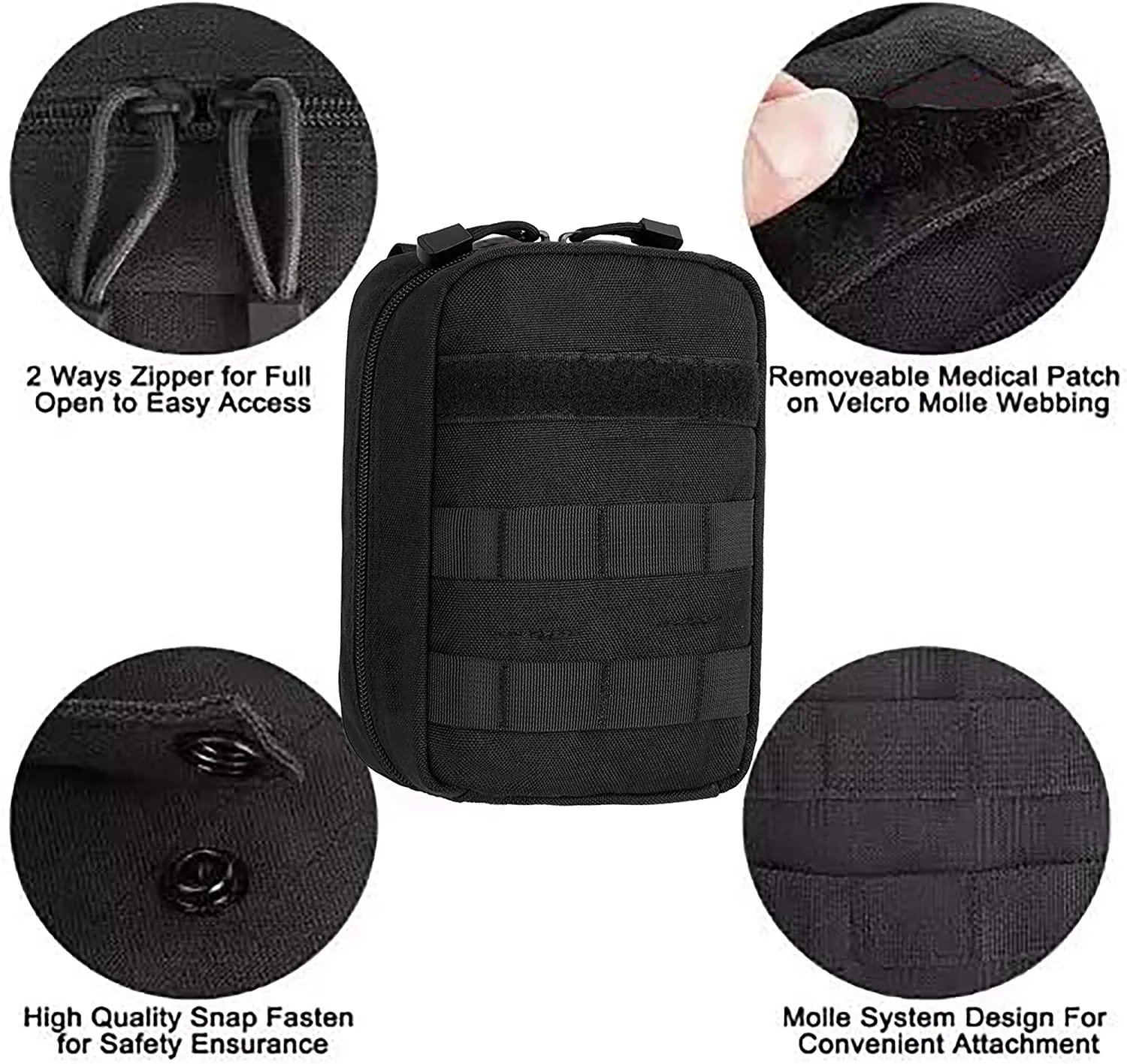 Trauma First Aid Kit, Tactical Bag Military Combat Tourniquet,6 inch Emergency Israeli Bandage,Medical EMT Pouch-Paramedic Sports IFAK Set