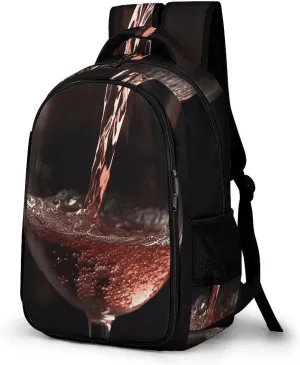 Travel Backpack for Men Women Casual Daypack Pour Wine Laptop Backpack Computer Bag Lightweight Shoulder Bag