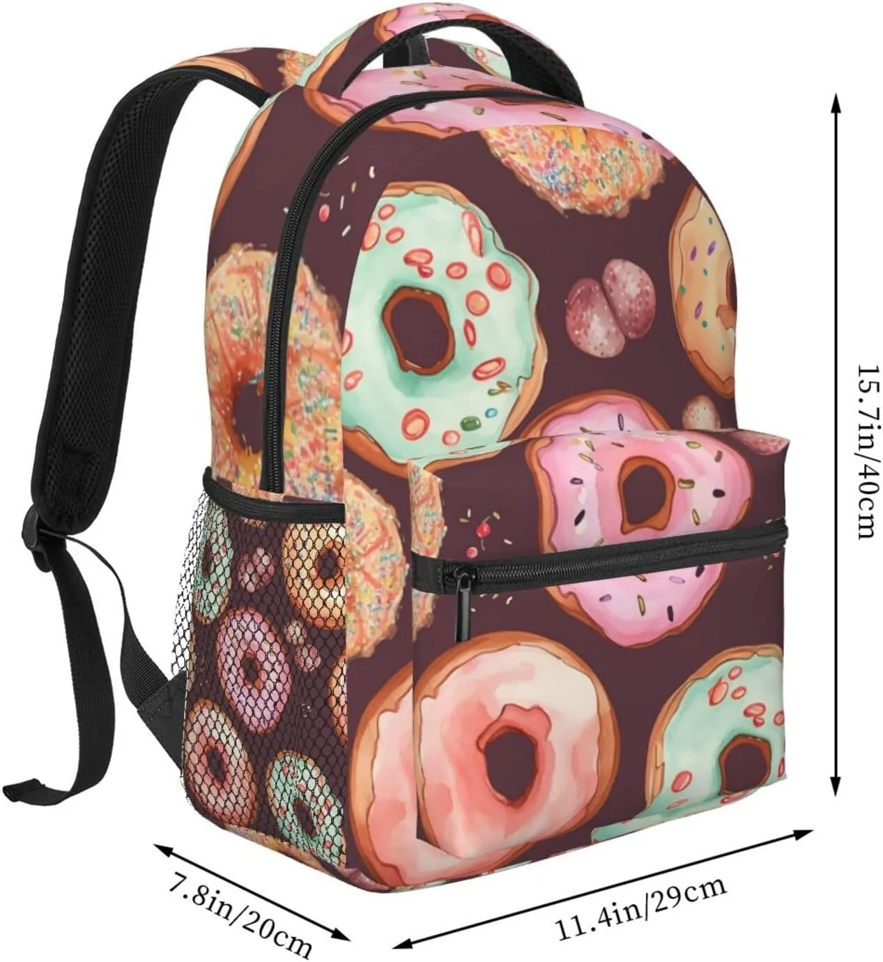 Travel Backpack for Women Men Casual Carry On Back Pack Sunflowers 15.6inch Laptop Backpack