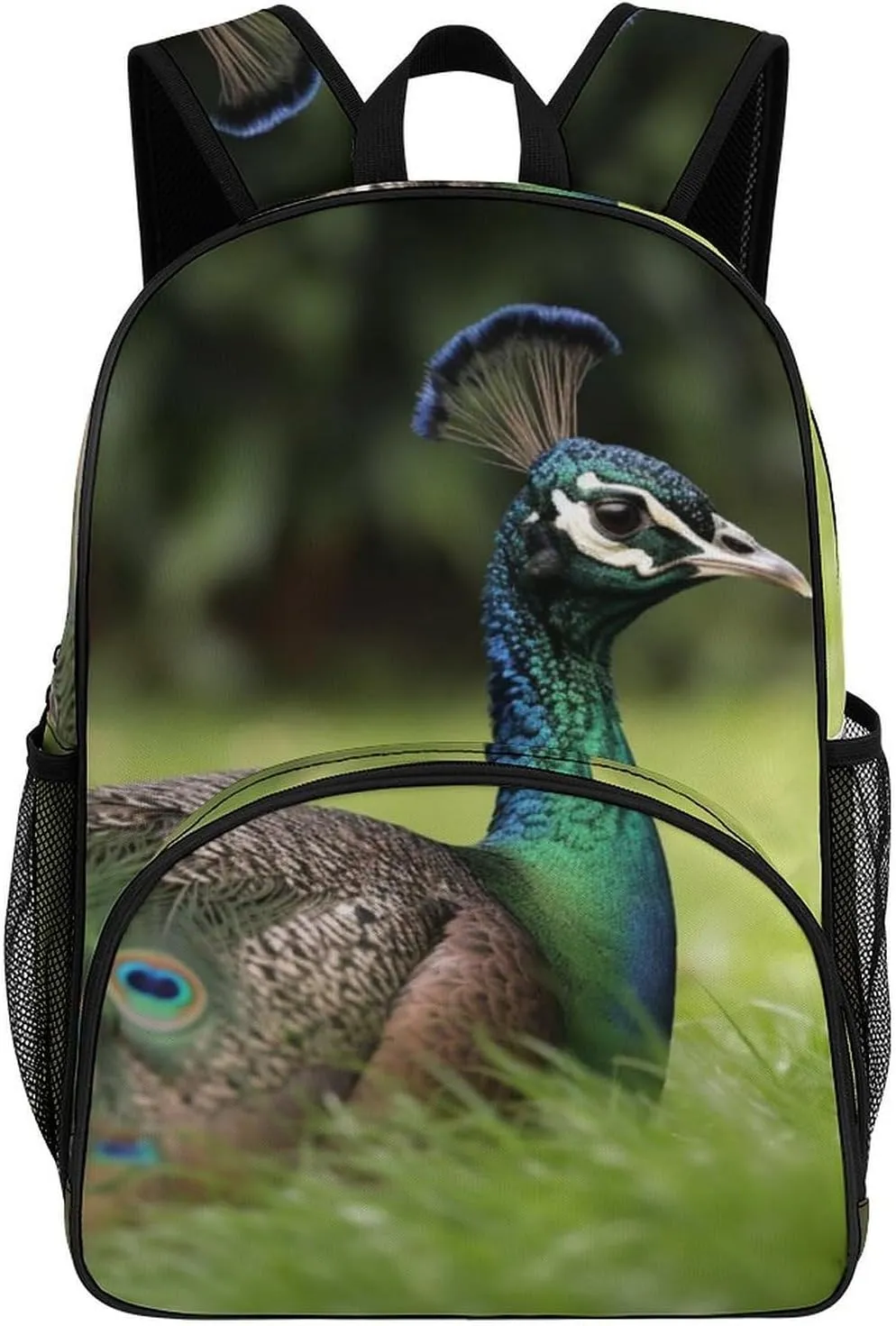 Travel Backpack for Women Men Lightweight 17 Inch Laptop Bag Animals That Open Their Tails Backpack Casual Daypack