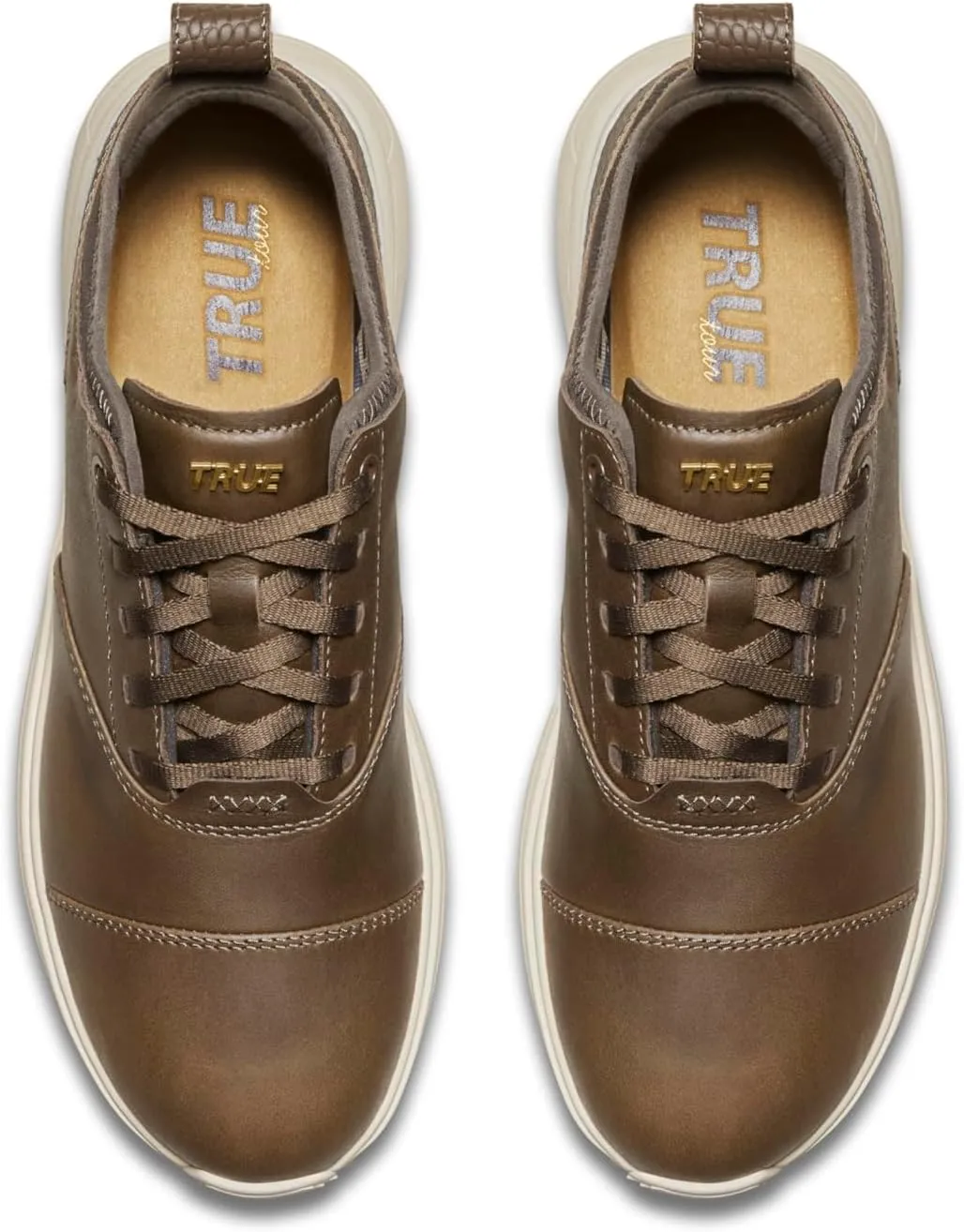TRUE Linkswear Lux Tour, Men's Golf Shoes, Top Grain Napa Leather, Waterproof