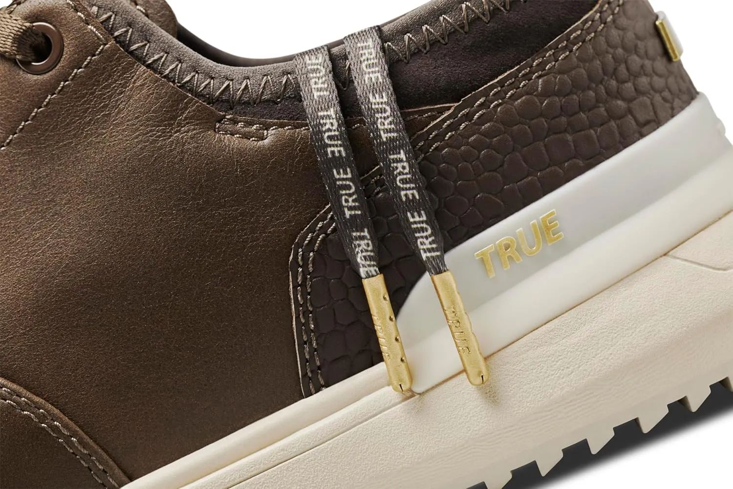 TRUE Linkswear Lux Tour, Men's Golf Shoes, Top Grain Napa Leather, Waterproof