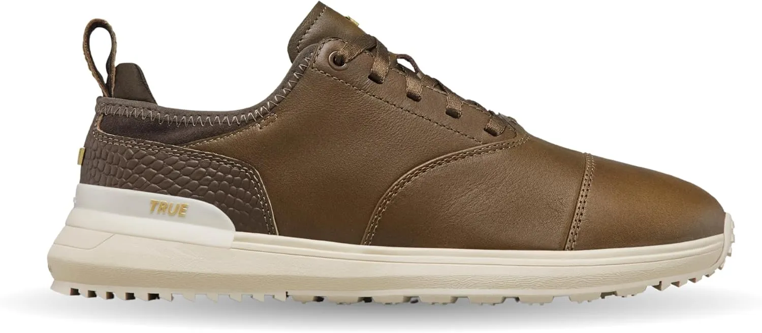 TRUE Linkswear Lux Tour, Men's Golf Shoes, Top Grain Napa Leather, Waterproof