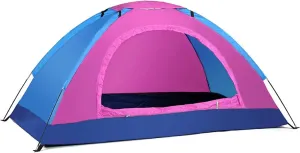 Ultralight Camping Tent With Shelters Carry Bag,Shelter In A Snap Lightweight Camping Tent With Convenient Carry Bag For Hikers And Backpackers(1 person for PINK)