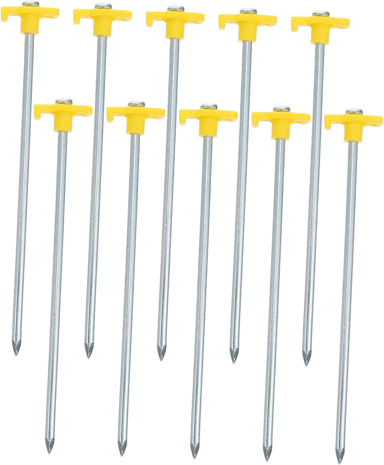 Ultralight Tent Stakes 10 Pack Aluminum Ground Stakes Tent Pegs for Outdoor