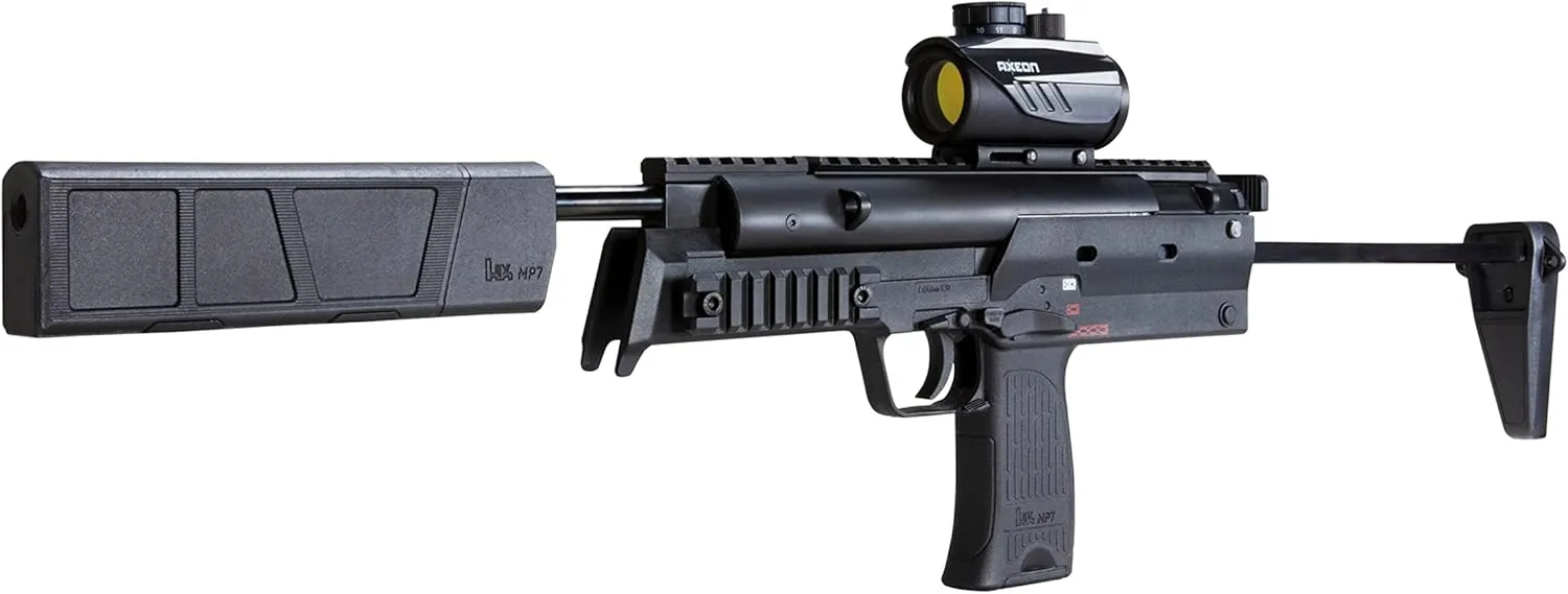 Umarex HK Heckler & Koch MP7 .177 Caliber Pellet Gun Air Rifle, Black