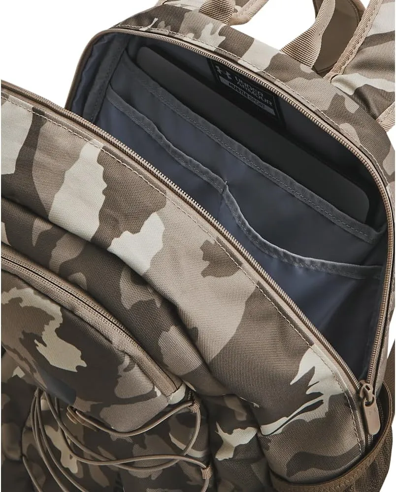 Under Armour Unisex-Adult Hustle Sport Backpack, (200) Taupe Dusk/Timberwolf Taupe/Metallic Gun Metal, One Size Fits All