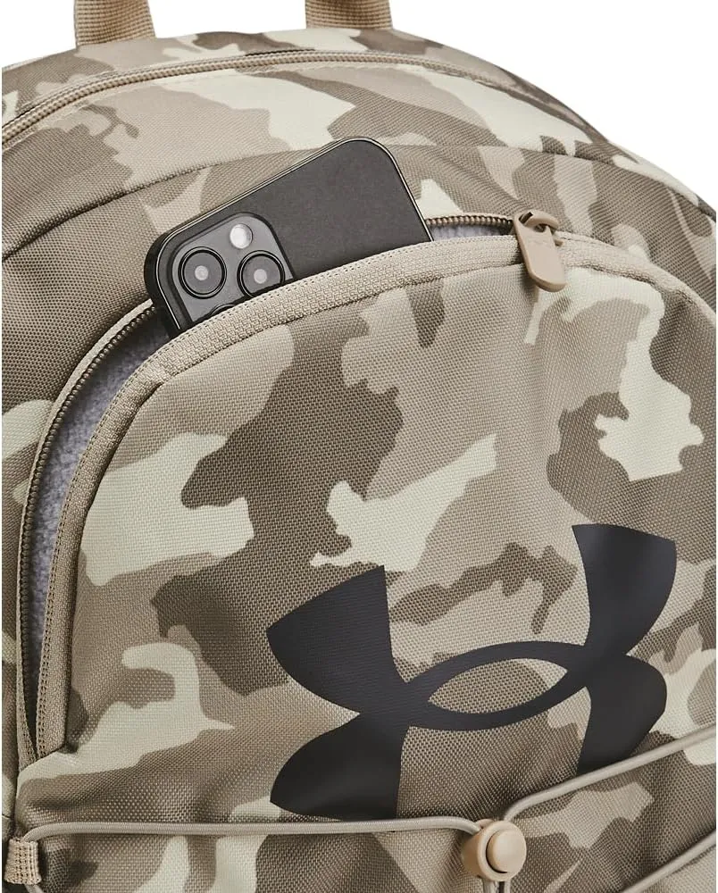 Under Armour Unisex-Adult Hustle Sport Backpack, (200) Taupe Dusk/Timberwolf Taupe/Metallic Gun Metal, One Size Fits All