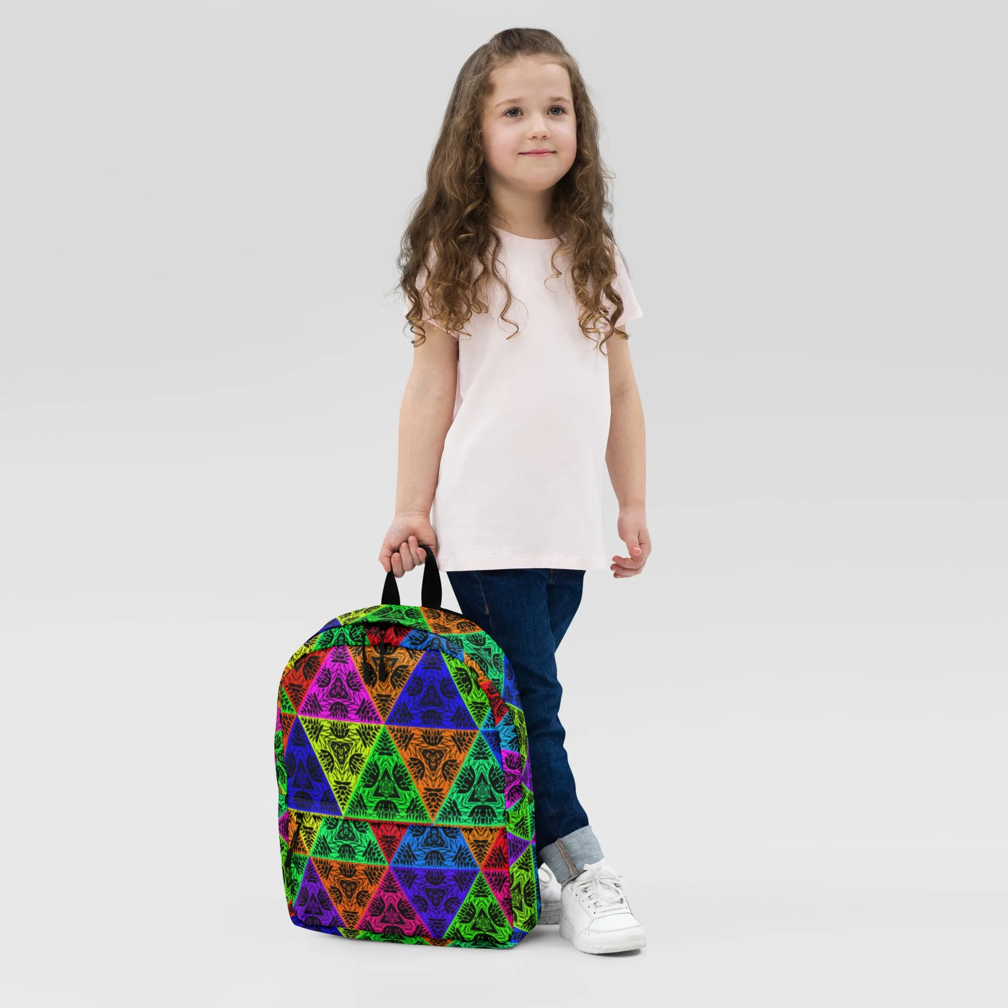Unisex Backpack Psychedelic Triangles