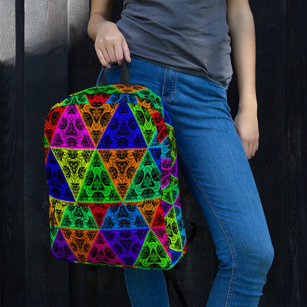 Unisex Backpack Psychedelic Triangles