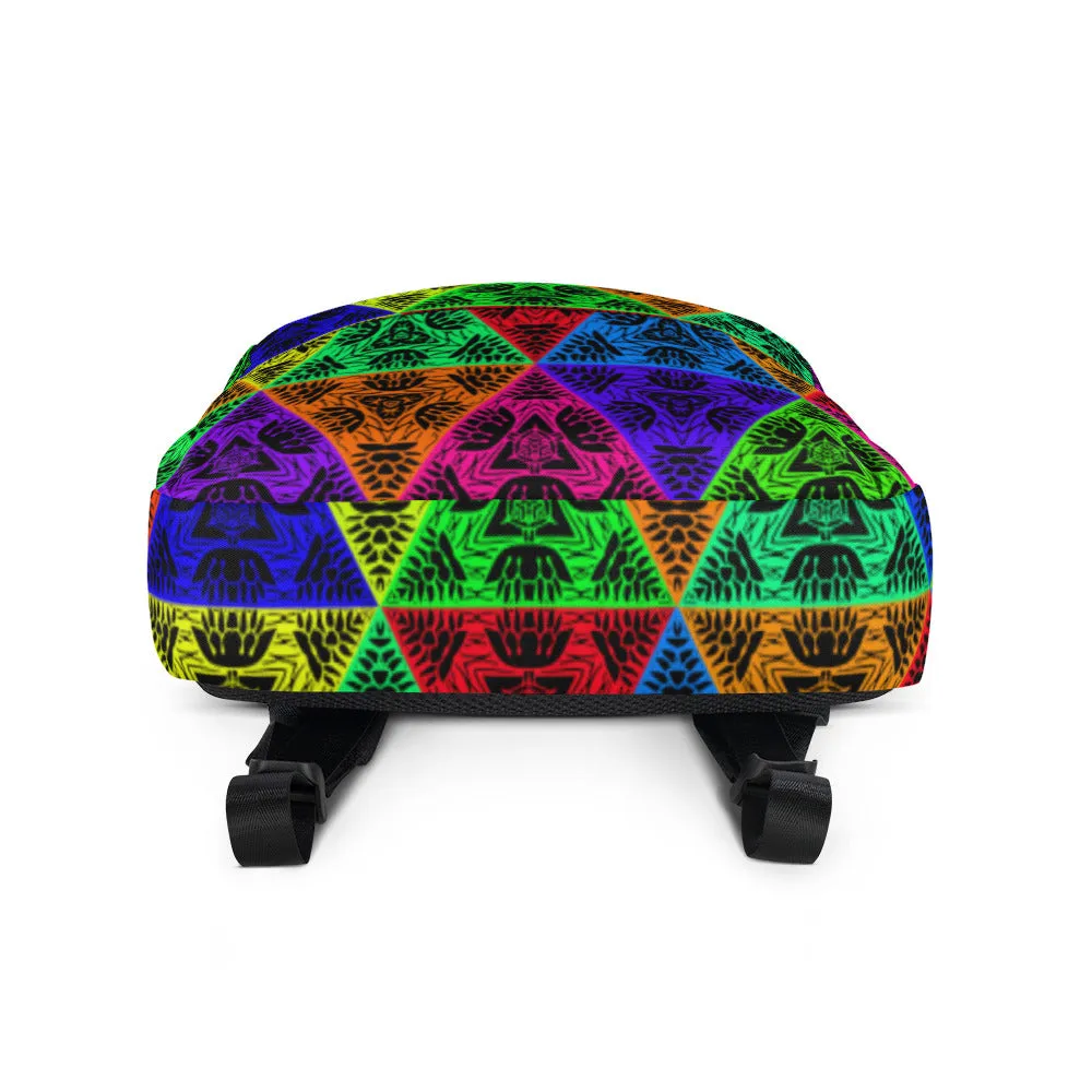 Unisex Backpack Psychedelic Triangles