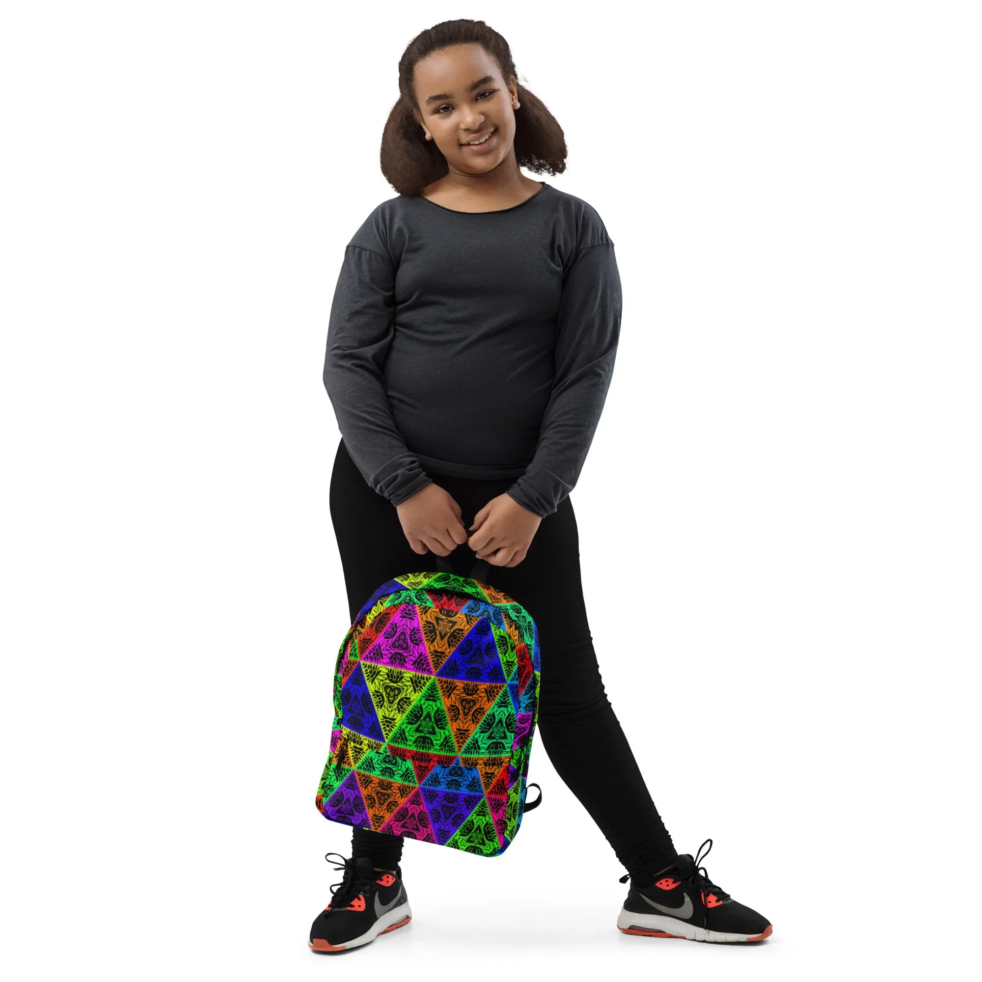 Unisex Backpack Psychedelic Triangles