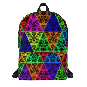 Unisex Backpack Psychedelic Triangles