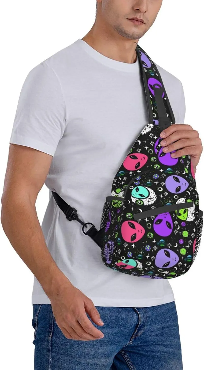 Unisex Chest Bags Crossbody Sling Backpack Travel Hiking Daypack Crossbody Bag For Men