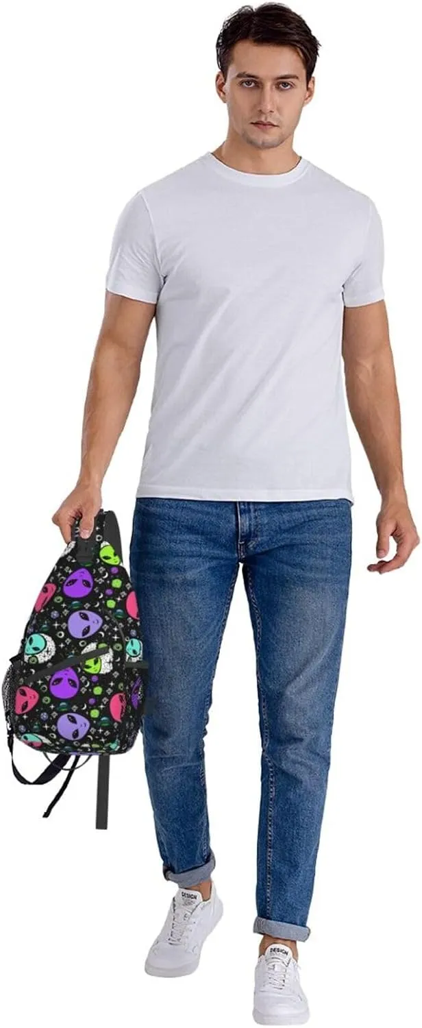 Unisex Chest Bags Crossbody Sling Backpack Travel Hiking Daypack Crossbody Bag For Men