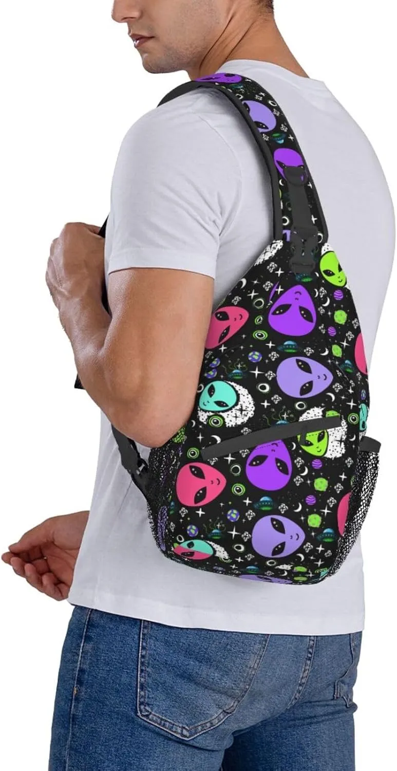 Unisex Chest Bags Crossbody Sling Backpack Travel Hiking Daypack Crossbody Bag For Men