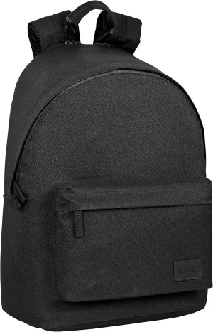 Unisex Kids M819 Youth Laptop Backpack 14.1", Ideal for Young People of Different Ages, Comfortable and Versatile, Quality and Resistance, 31x16x41 (pack of 1), Black/White, Estándar, Casual