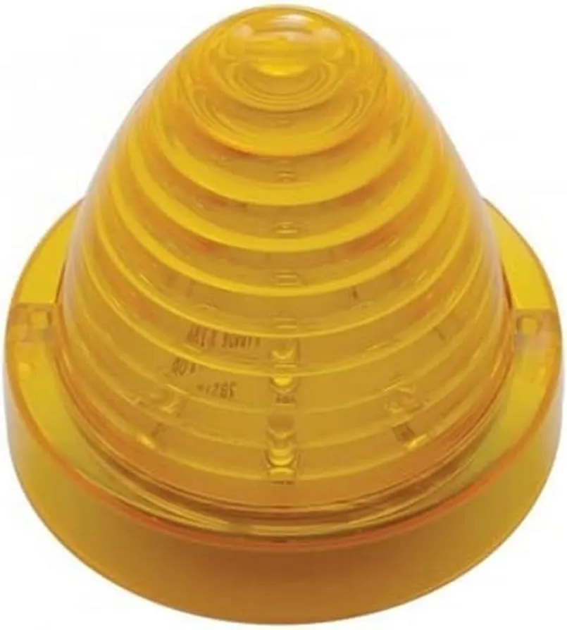 United Pacific 38278B Truck Cab Light, 13 LED Beehive Truck-Lite Style, Amber LED/Amber Lens