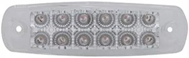 United Pacific Amber 12 LED Truck RV Trailer Marker Clearance Light/Reflector Style Design