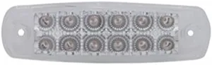 United Pacific Amber 12 LED Truck RV Trailer Marker Clearance Light/Reflector Style Design