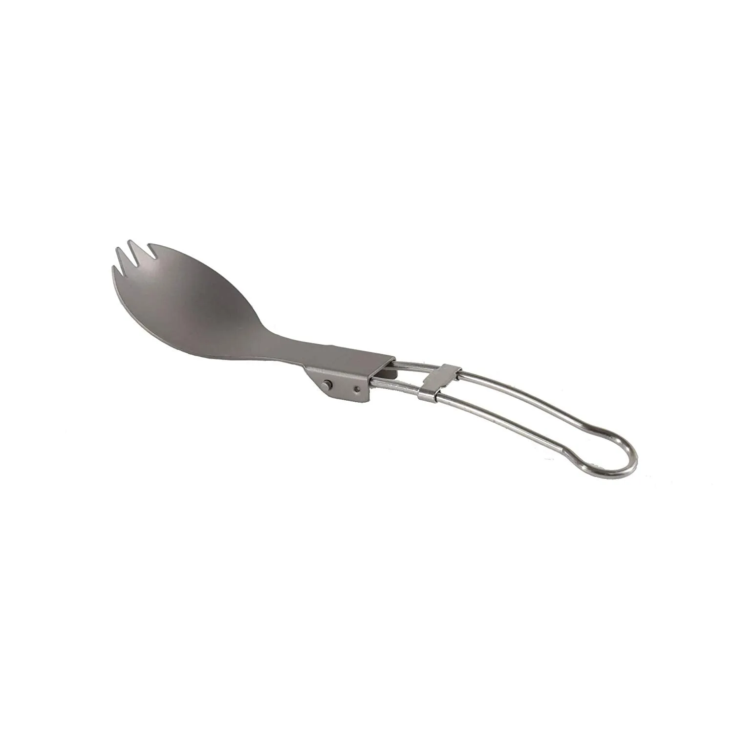 Valtcan Titanium Folding Spork Set with Carrying Bag 2 Pack 18.4g
