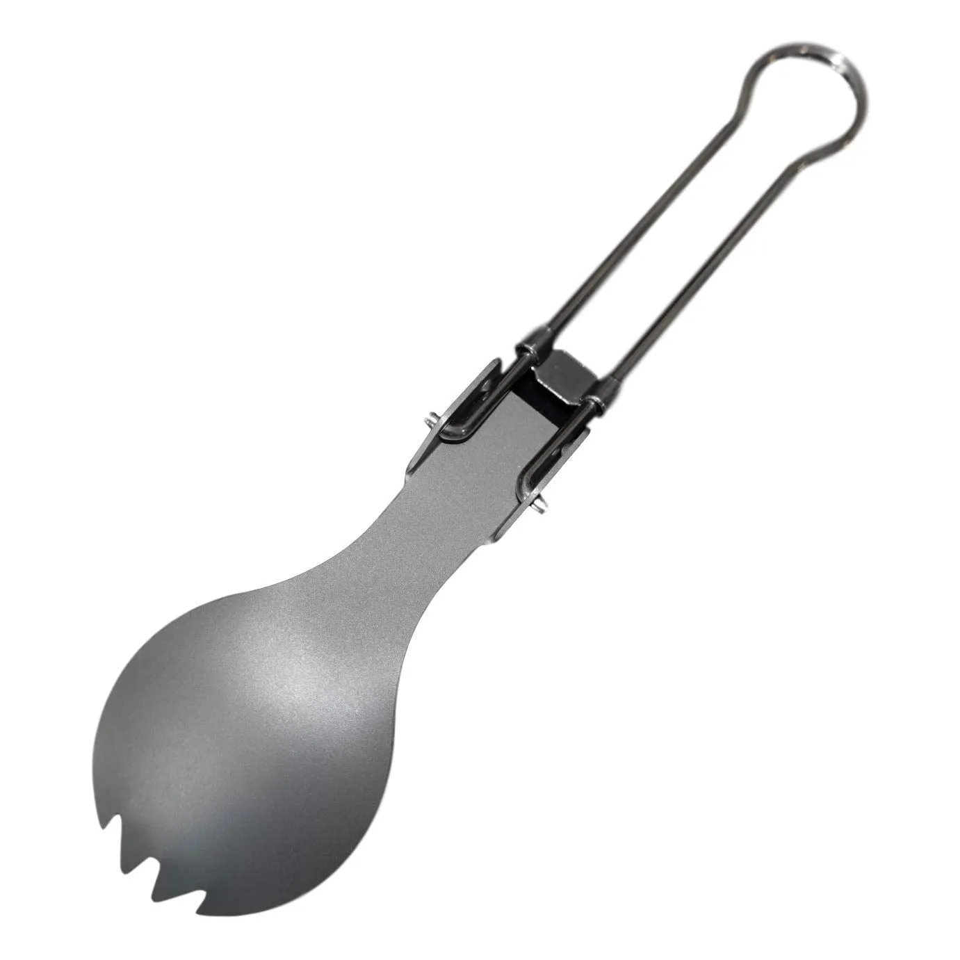 Valtcan Titanium Folding Spork Set with Carrying Bag 2 Pack 18.4g