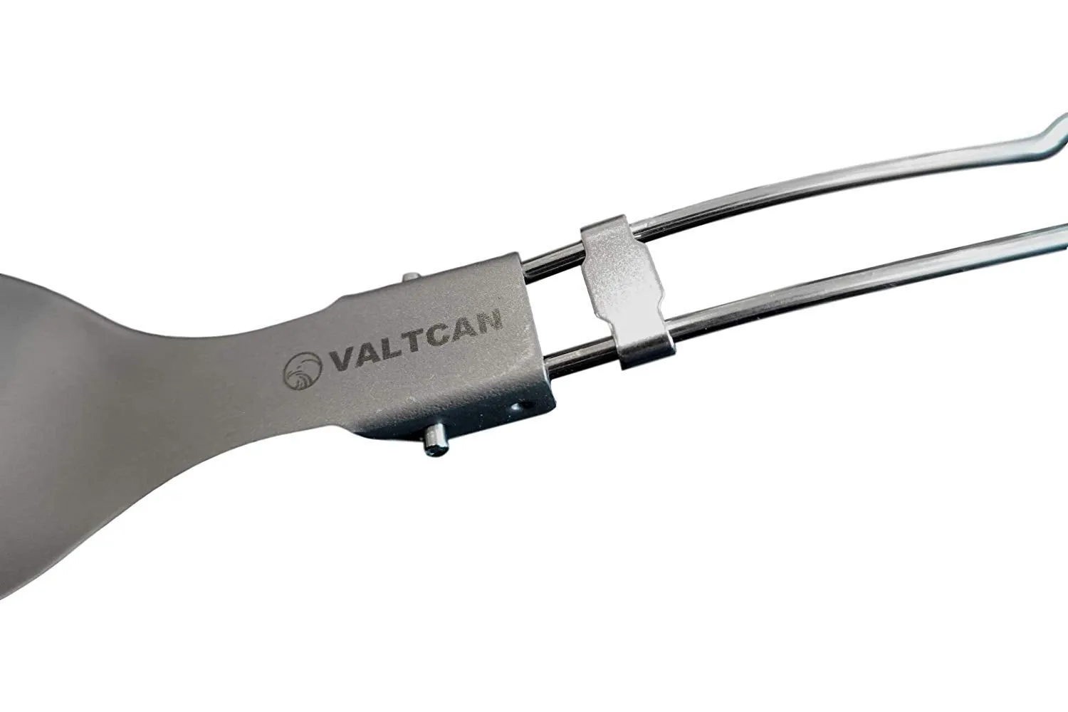 Valtcan Titanium Folding Spork Set with Carrying Bag 2 Pack 18.4g
