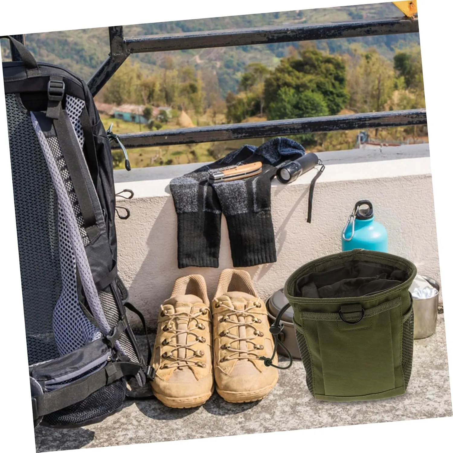 VANZACK Camo Bag Waist Work Pouch Hiking Pouch Carpenters Pouch Sundries Storage Pouch Technician Pouch Outdoor