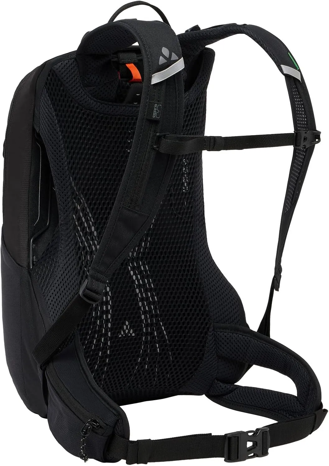 VAUDE Trailvent 10 - Mountain Bike Backpack 10L, Lightweight MTB Backpack with Breathable Mesh Back, Hydration System Compartment and Reflective Elements - Ideal for Quick Trips