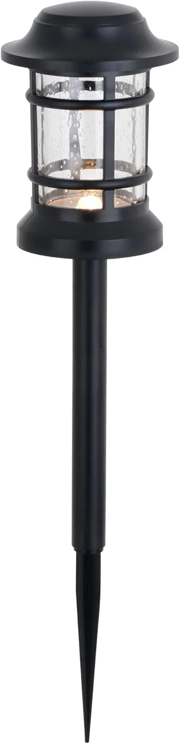 VAXCEL Westmont Low-Voltage Black Outdoor Landscape Path Light LED Clear Glass