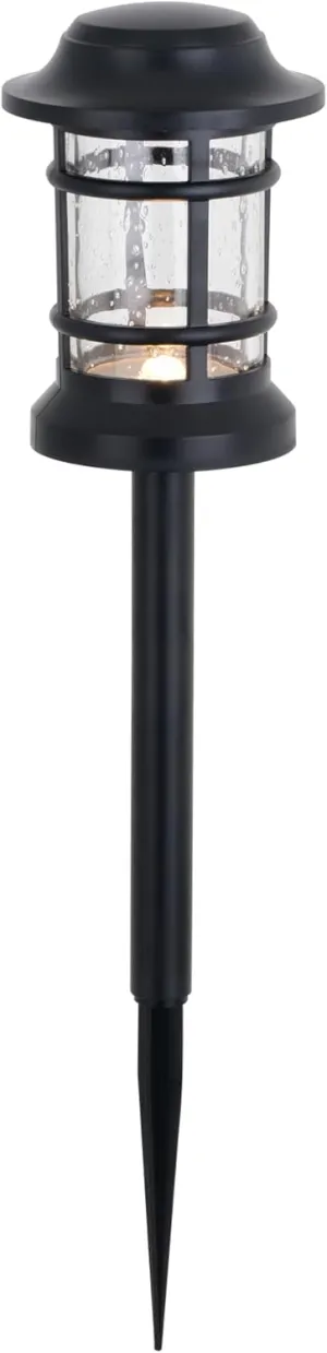 VAXCEL Westmont Low-Voltage Black Outdoor Landscape Path Light LED Clear Glass