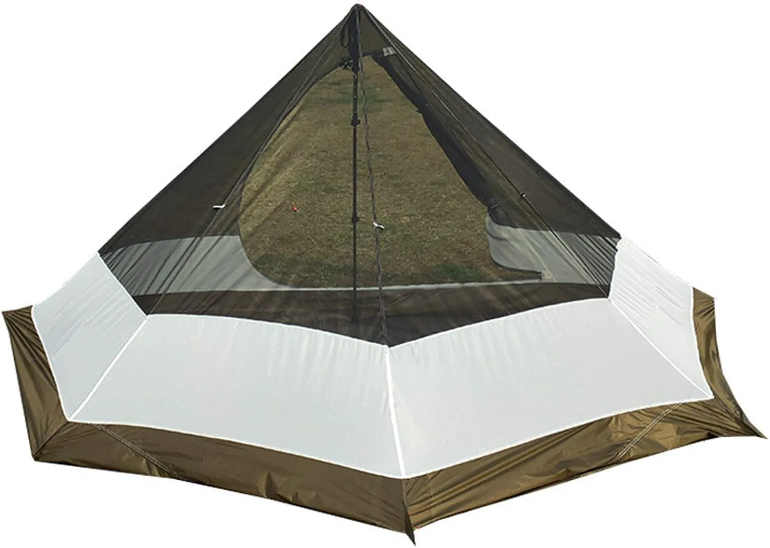 VejiA Pyramid Tent Ultralight Tent with Two Door Tents Outdoor Camping Tent Tent 3-4Person 20D Silicone Nylon Tents for Camping