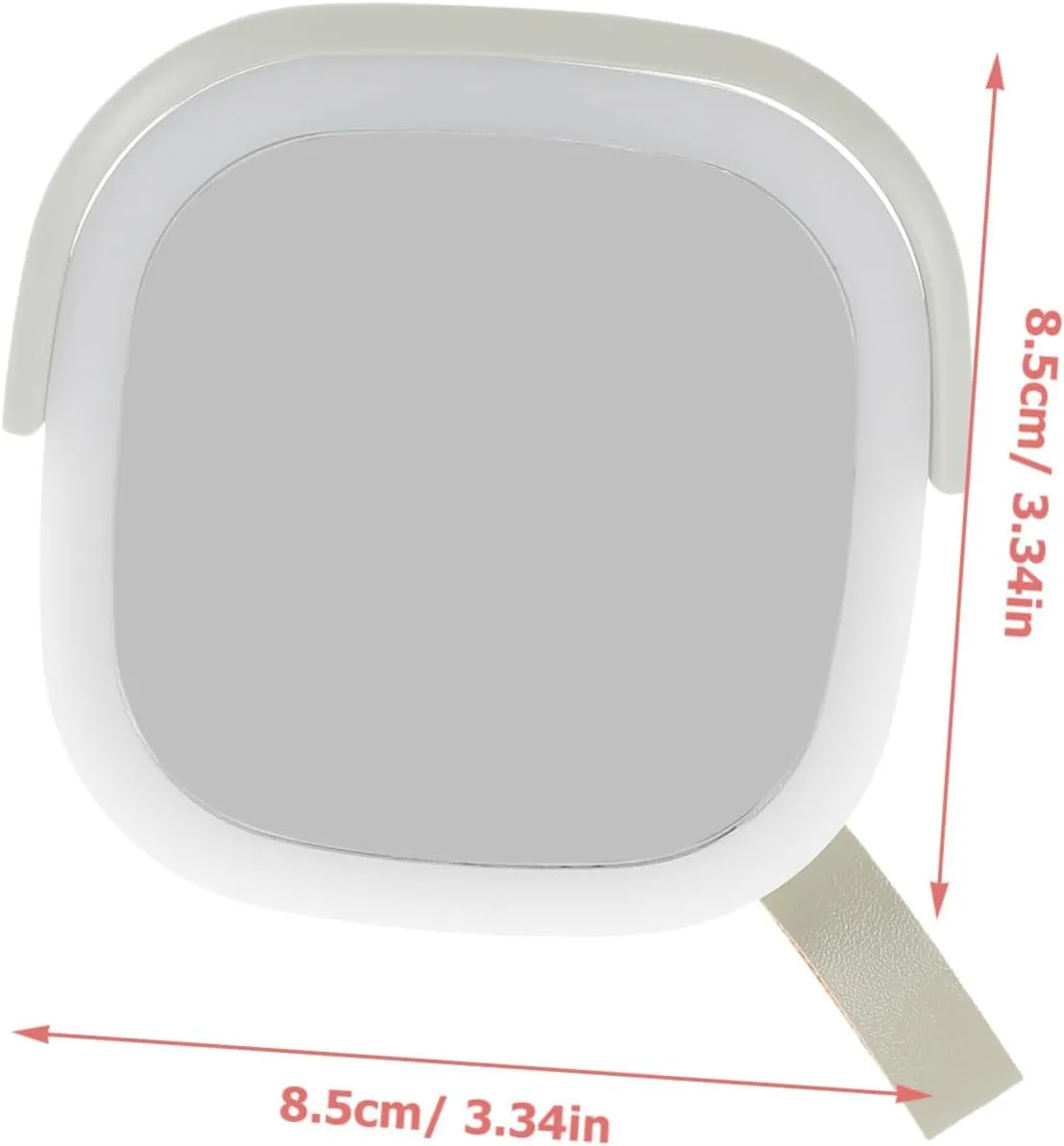VICASKY Portable Led Makeup Mirror with Brightness Rechargeable Compact Handheld Mirror with Night Light for Travel and Home Use Design