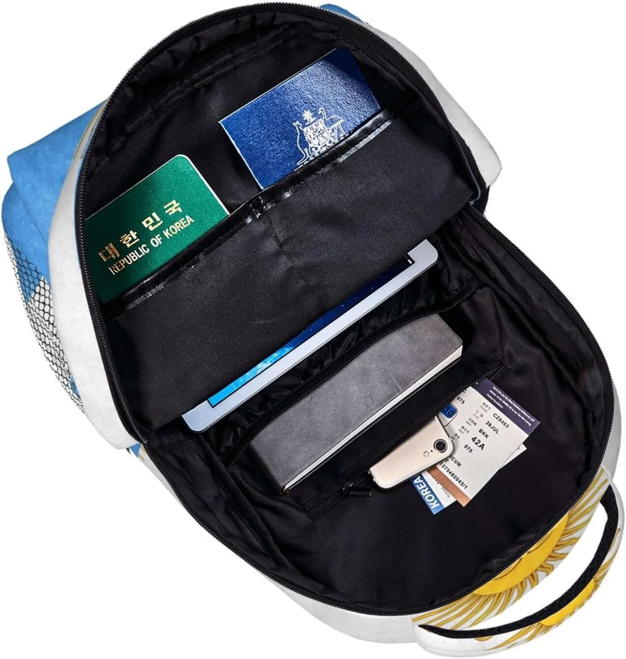 Vintage Argentina Flag Backpack Laptop Backpack Sports Travel Shoulder bag Light casual backpack