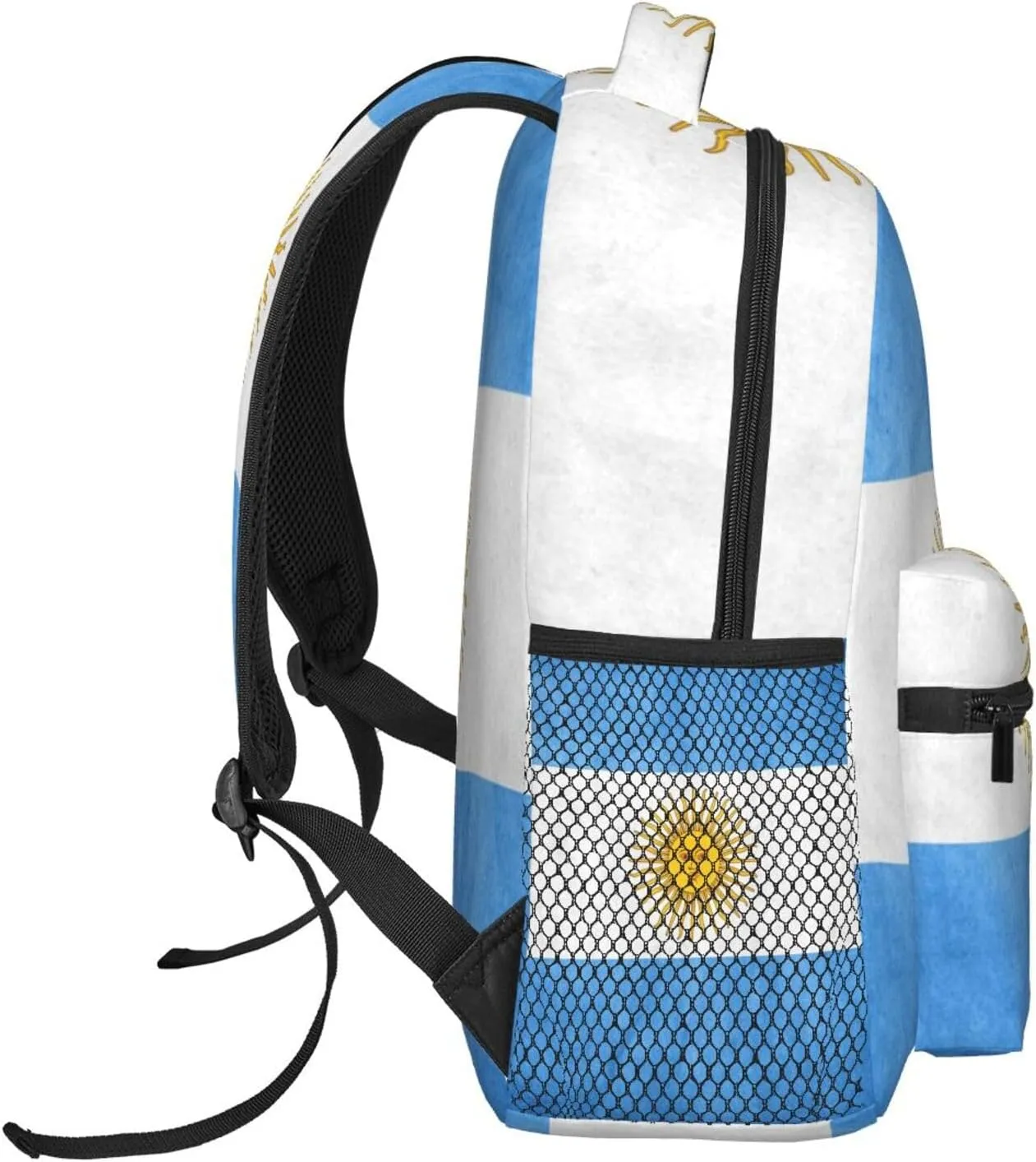 Vintage Argentina Flag Backpack Laptop Backpack Sports Travel Shoulder bag Light casual backpack
