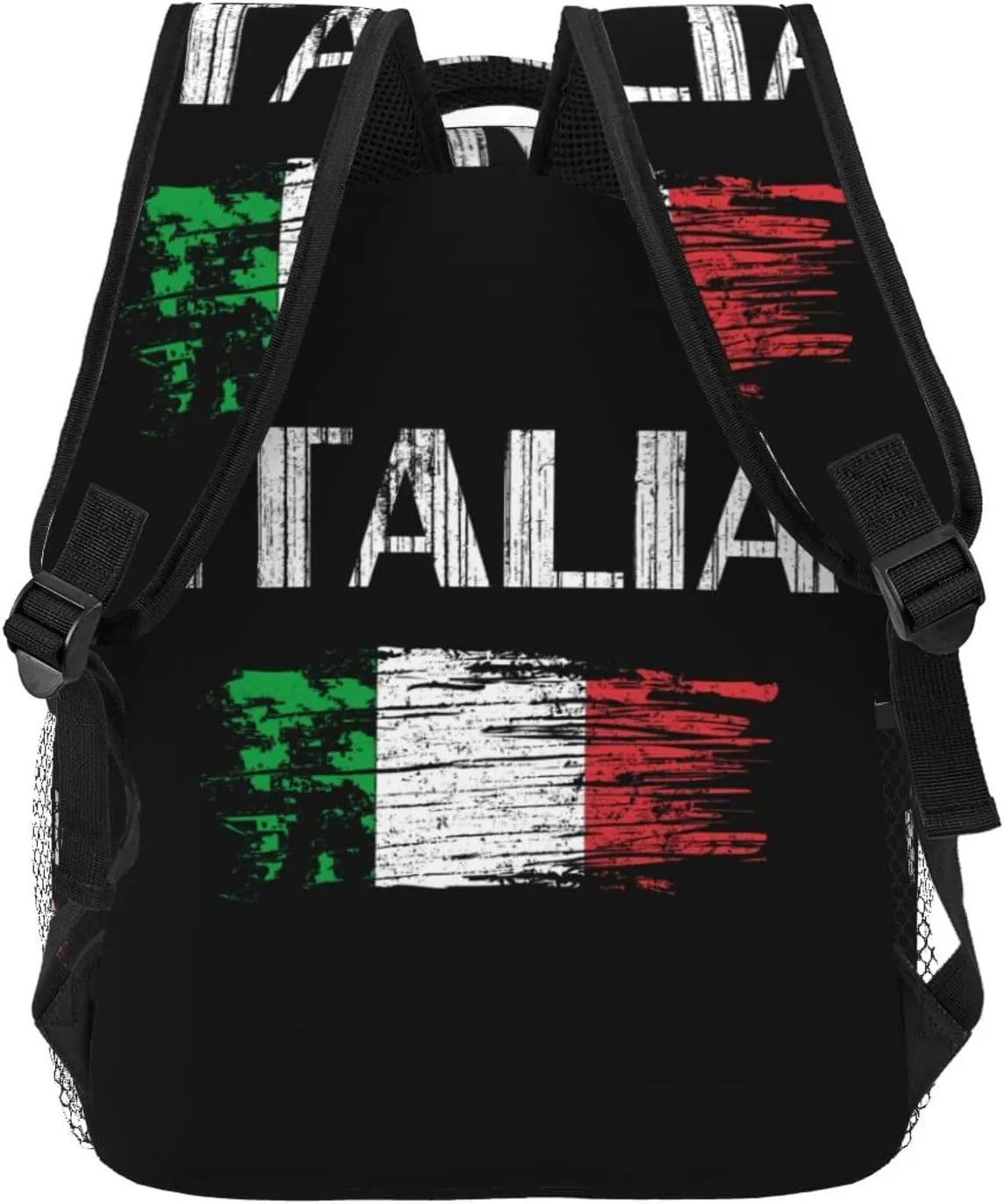 Vintage Italia Italy Italian Flag Backpack Casual Laptop Backpack Double Shoulder Bag Lightweight Backpack For Women Men Travel